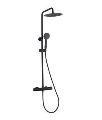 Columna de ducha negro Aura Lluvibath