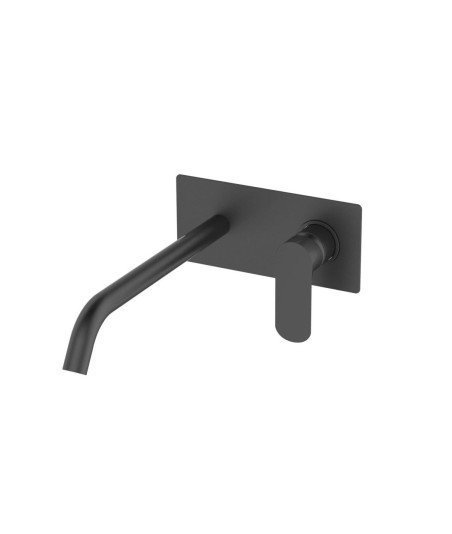 Grifo empotrado de lavabo negro Aura Lluvibath