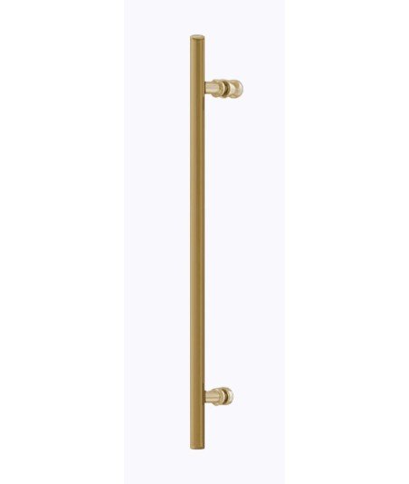 Mampara angular oro cepillado dos fijos mas dos correderas Urban