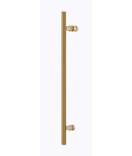 Mampara de ducha rectangular corredera oro cepillado Urban
