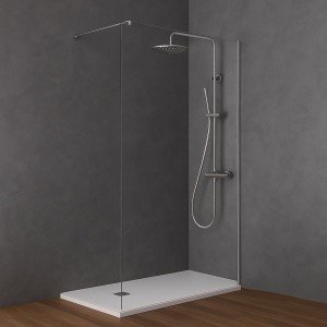 Mampara de ducha un vidrio...