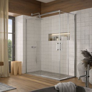 Mampara angular 2 fijos más...