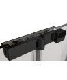 Mampara de baño negro mate plegable Prisma | Mamparas Blau
