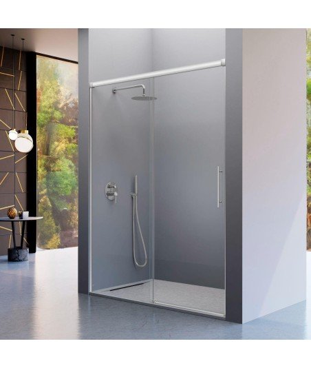 Mampara de ducha fijo más puerta corredera Urban
