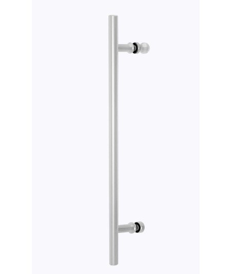 Mampara de ducha fijo más puerta corredera plata mate cepillado Urban