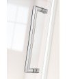 Mampara de ducha Emma Top plata brillo | Diseño moderno y elegante