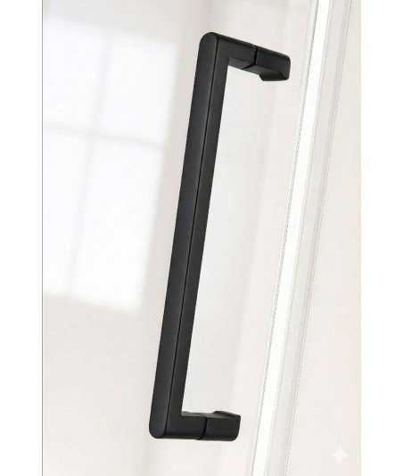 Mampara de ducha Emma Top negro mate | Diseño moderno y elegante