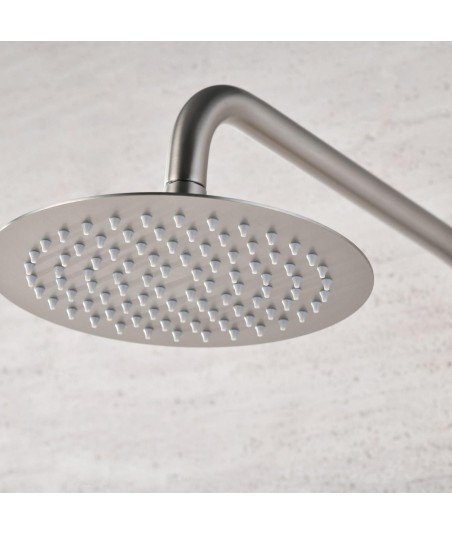 Columna termostática níquel cepillado de ducha Monza imex