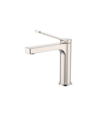 Grifo de lavabo níquel cepillado Tarsio IO
