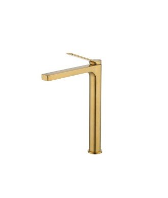 Grifo de caño alto oro cepillado Tarsio IO