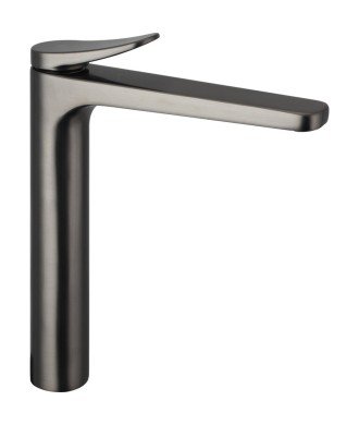 Grifo alto de lavabo titanio Clio IO