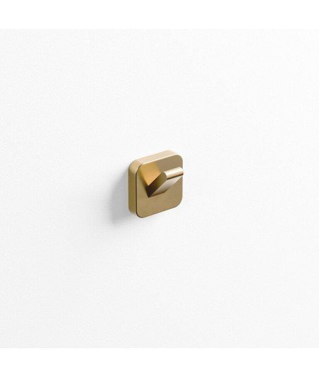Percha quadra oro cepillado IO