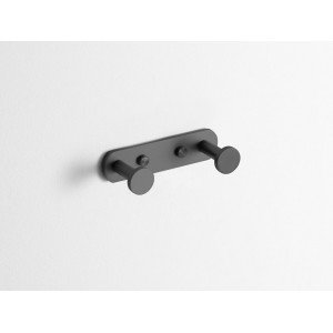 Percha doble round titanio IO