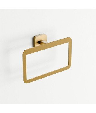Toallero anilla oro cepillado quadra IO