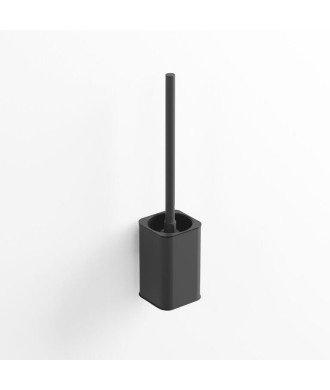 Escobillero de pared negro mate quadra IO