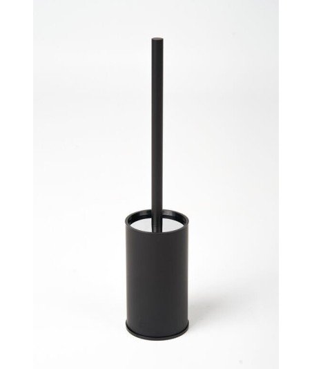 Escobillero de suelo negro mate round IO