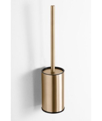 Escobillero de pared oro cepillado round IO