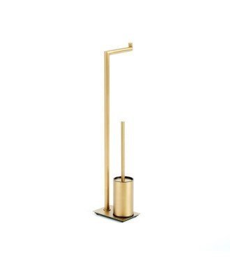 Escobillero auxiliar de pared oro cepillado round IO