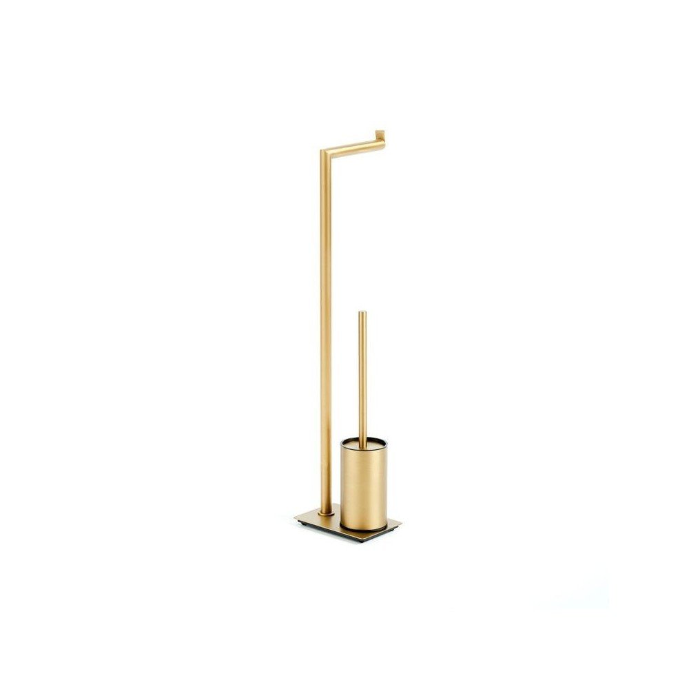 Escobillero auxiliar de pared oro cepillado round IO