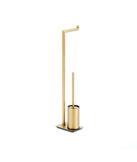 Escobillero auxiliar de pared oro cepillado round IO