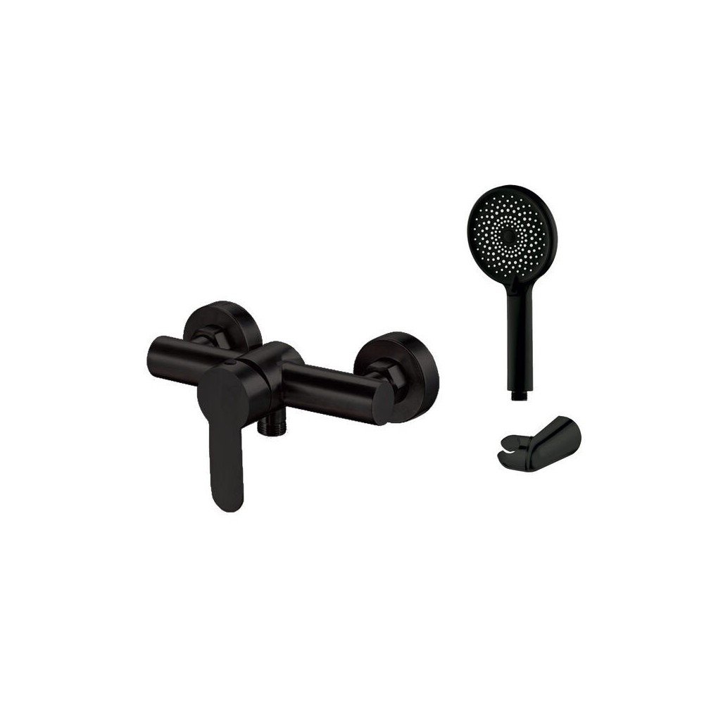 Grifo acero negro de ducha Iony IO