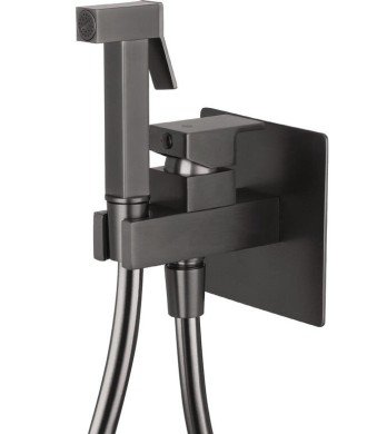 Grifo titanio de bidé empotrado higiénico Orion IO