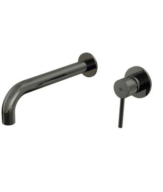 Grifo titanio empotrado de lavabo Sirio IO