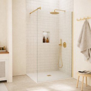 Mampara de ducha fija en...