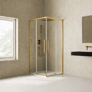 Mampara de ducha angular...