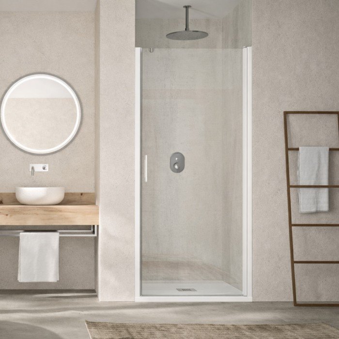 Mampara de ducha blanco...