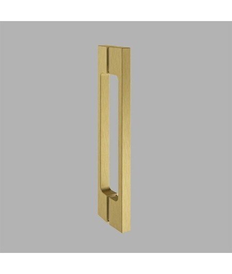 Mampara de ducha rectangular corredera Abu Dabi | Con perfil en color oro cepillado