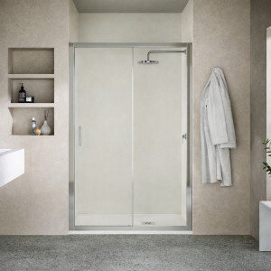 Mampara de ducha un fijo y...