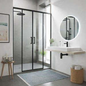 Mampara de ducha frontal...