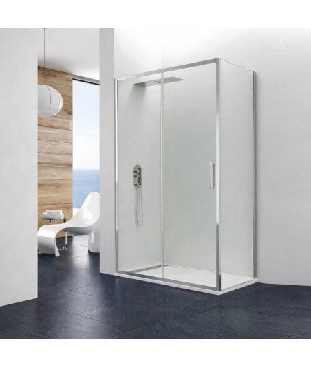 Mampara frontal corredera más un lateral fijo | Prestige titan GME