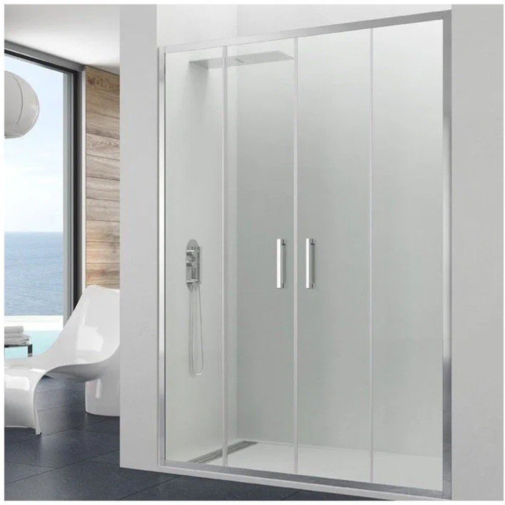 Mampara frontal 2 fijos más 2 correderas  | Prestige Titan Spazio