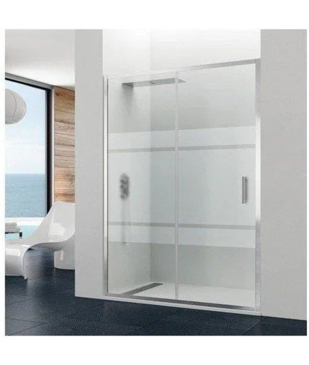 Mampara ducha frontal 1 fijo más 1 corredera | Prestige Titan GME