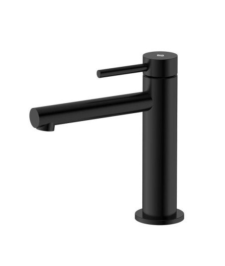 Grifo de lavabo acero inox y acabado en negro MIOX IO
