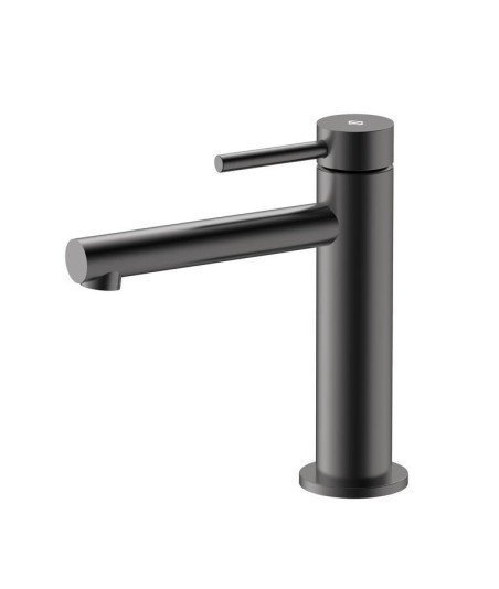 Grifo de lavabo acero inox y acabado titanio MIOX IO