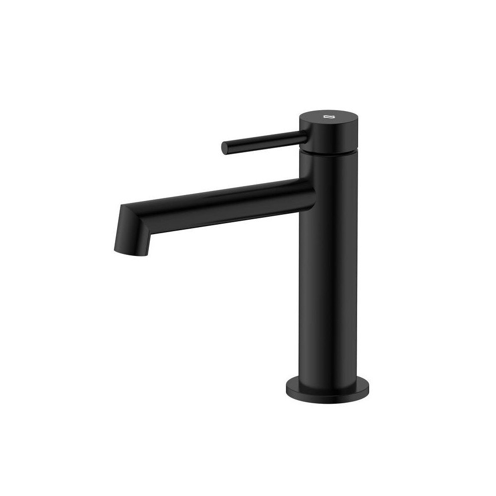 Grifo de lavabo acero inox y acabado negro Persio IO