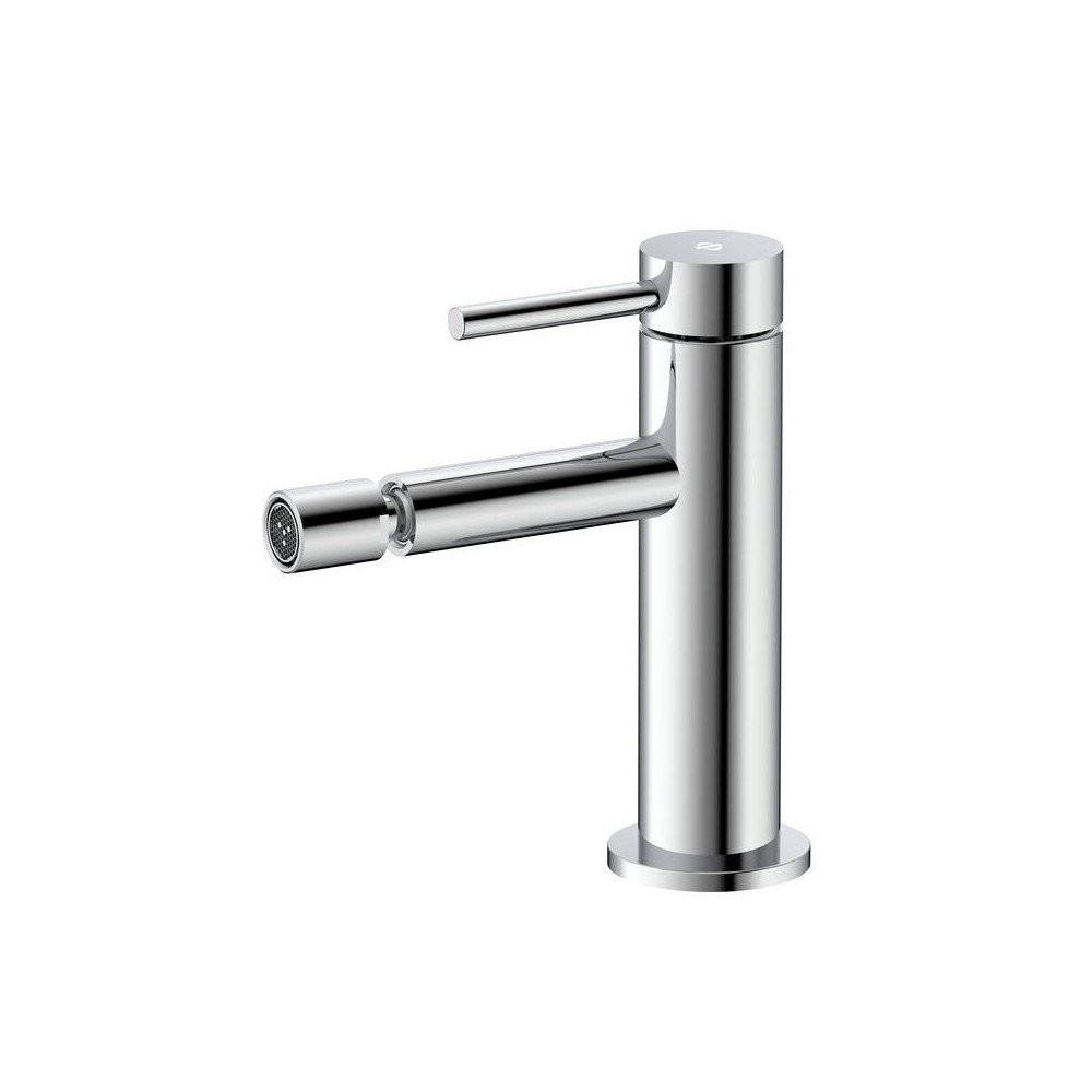 Grifo de bidé acero inox y acabado en plata Persio MIOX IO