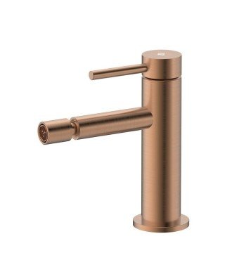 Grifo de bidé acero inox y acabado en cobre cepillado Persio MIOX IO
