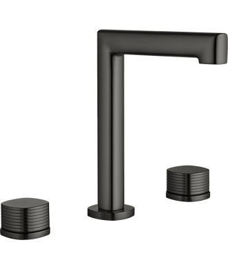 Lavabo Bimando Sobrencimera Caño Bajo Firenze black gun metal IMEX