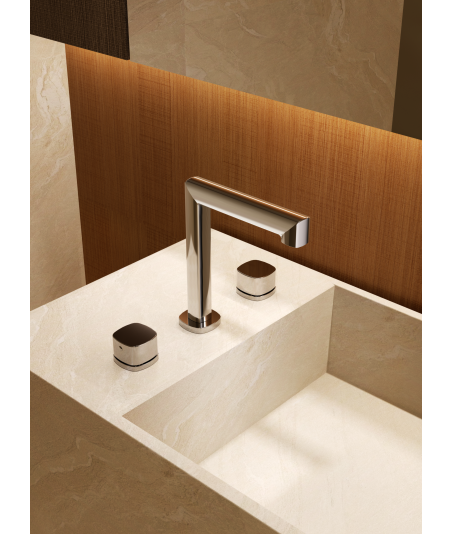 Lavabo Bimando Sobrencimera Caño Bajo Toscana Negro IMEX
