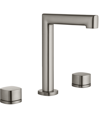 Lavabo Bimando Sobrencimera Caño Bajo Toscana níquel cepillado IMEX