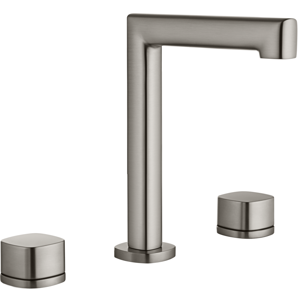Lavabo Bimando Sobrencimera Caño Bajo Toscana níquel cepillado IMEX