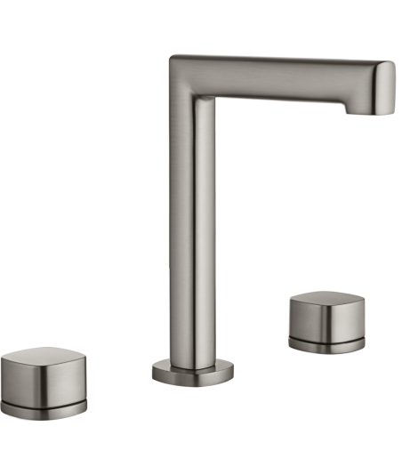 Lavabo Bimando Sobrencimera Caño Bajo Toscana níquel cepillado IMEX
