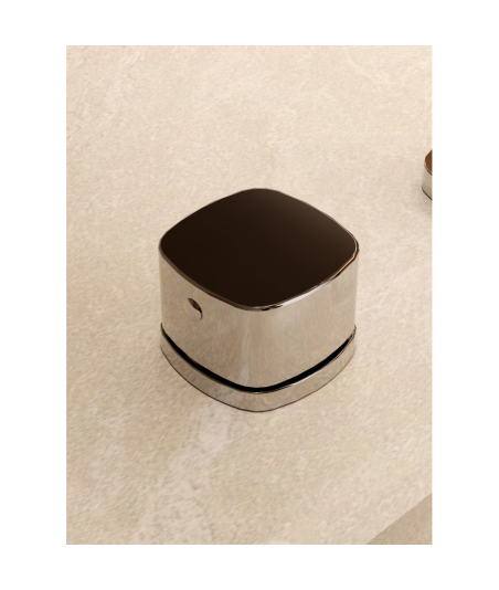 Lavabo Bimando Sobrencimera Caño Bajo Toscana níquel cepillado IMEX
