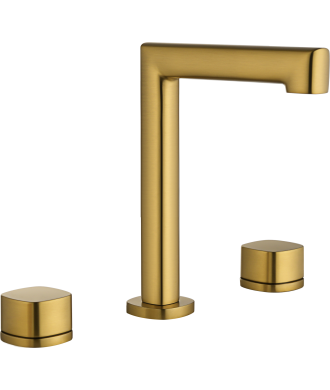 Lavabo Bimando Sobrencimera Caño Bajo Toscana Oro Cepillado IMEX