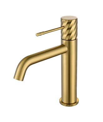 Grifo de lavabo Bless Oro Cepillado IMEX