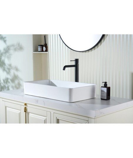 Grifo de lavabo Alto Bless Negro Mate IMEX